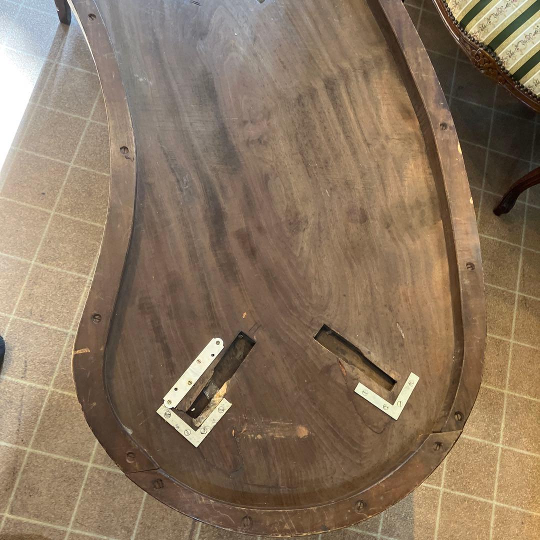 難あり　値下げしました　伝統工芸 軽井沢彫り 桜 彫刻 時代 座卓