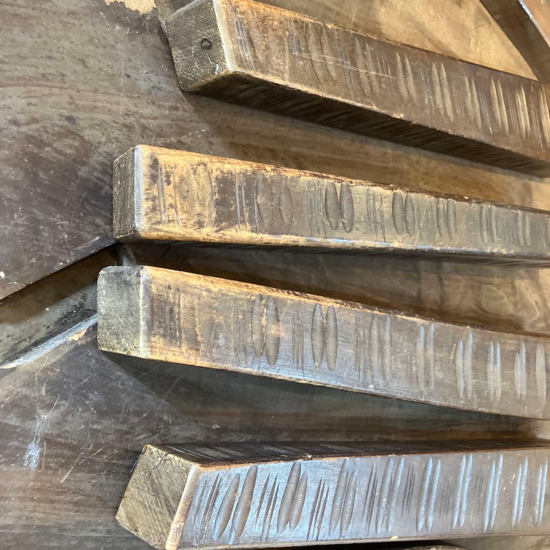 難あり　値下げしました　伝統工芸 軽井沢彫り 桜 彫刻 時代 座卓