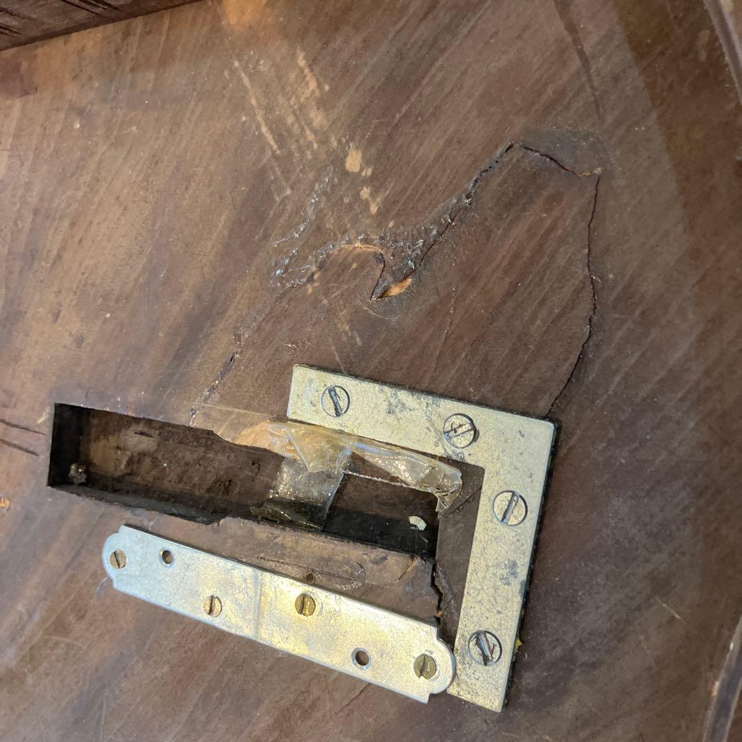 難あり　値下げしました　伝統工芸 軽井沢彫り 桜 彫刻 時代 座卓