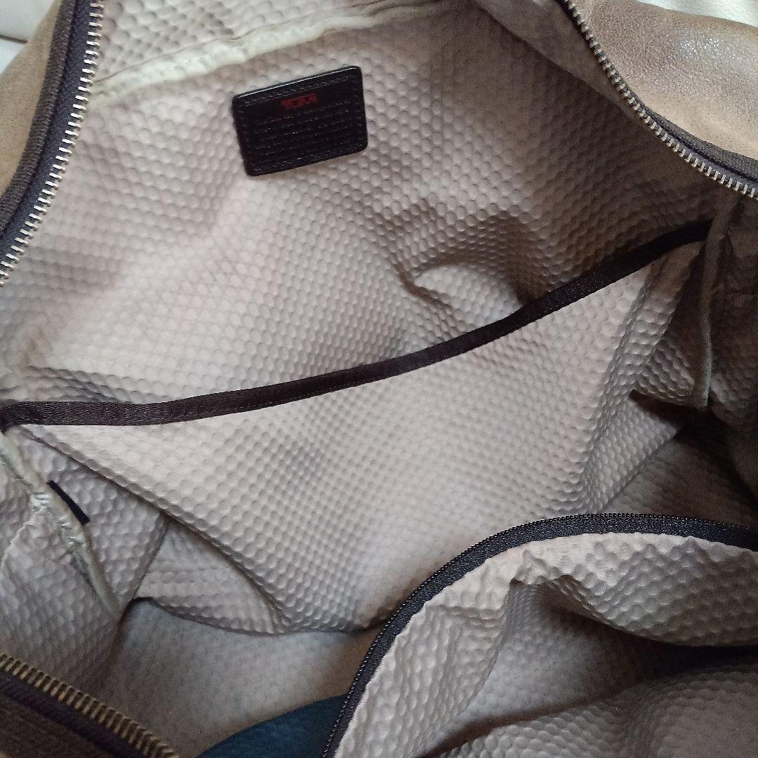 TUMI ボストンバッグ ブラウンレザー