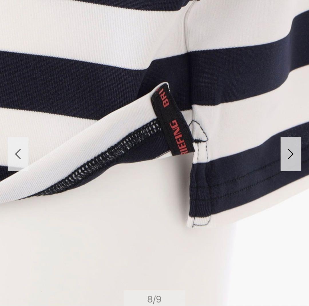 【新品・タグ付き】BRIEFING メンズ モックネック ネオン ボーダー L