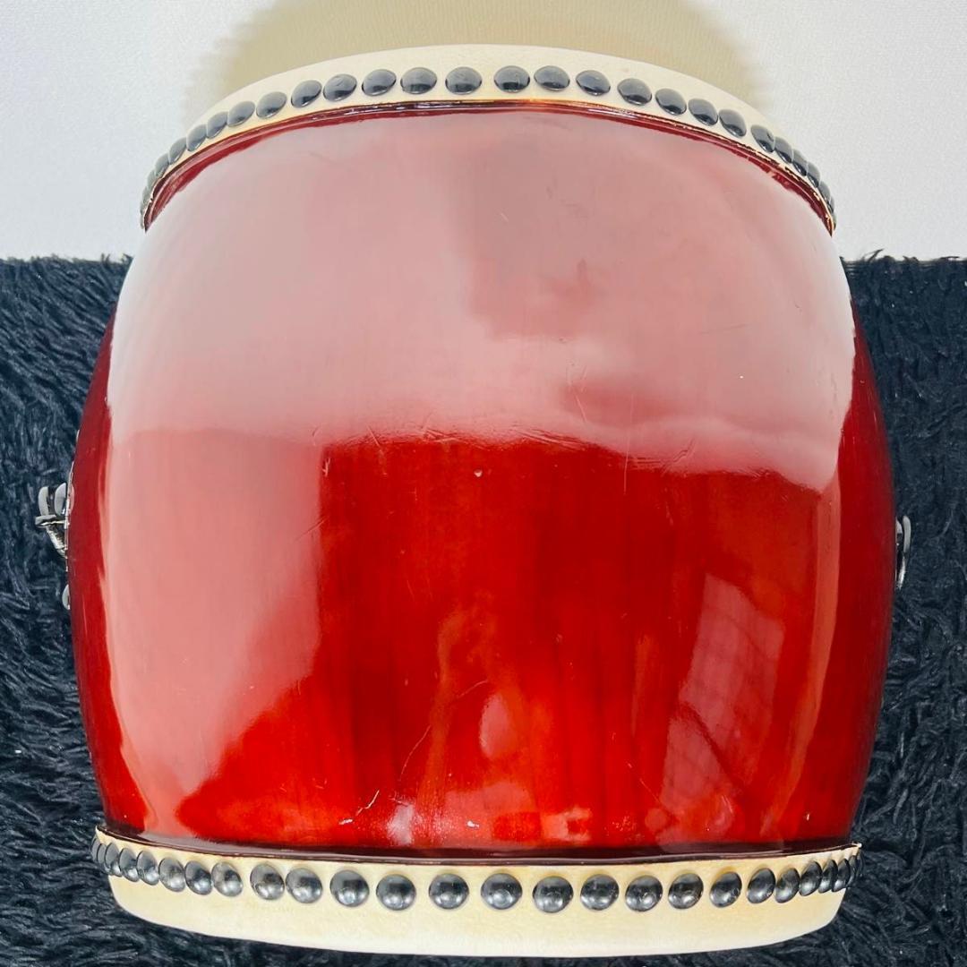 諏訪工芸 長胴太鼓 1.2尺 耳無 和太鼓 打楽器 太鼓 お祭り 宮太鼓 台座付