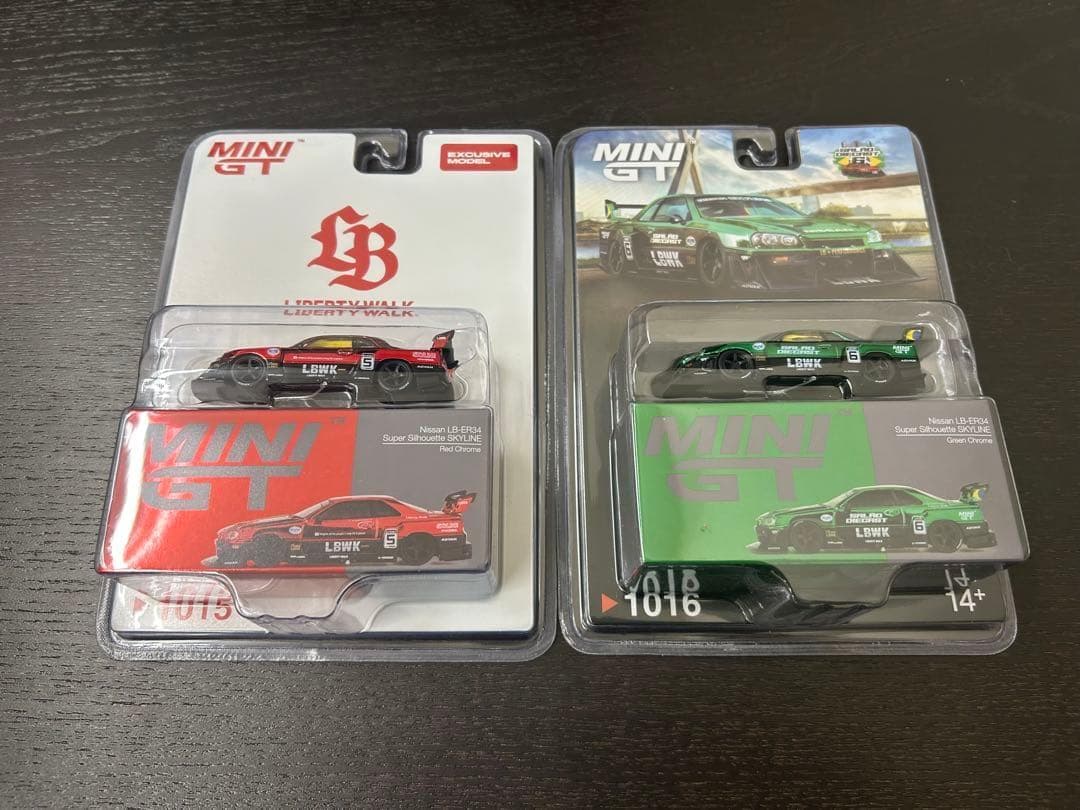 ブラジル限定 MINI GT リバティーウォーク LB-ER34 2台セット