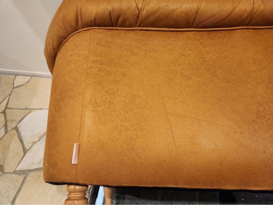 RELAX FORM 関家具 リラックスフォーム 2人掛けソファ　ボタンダウン