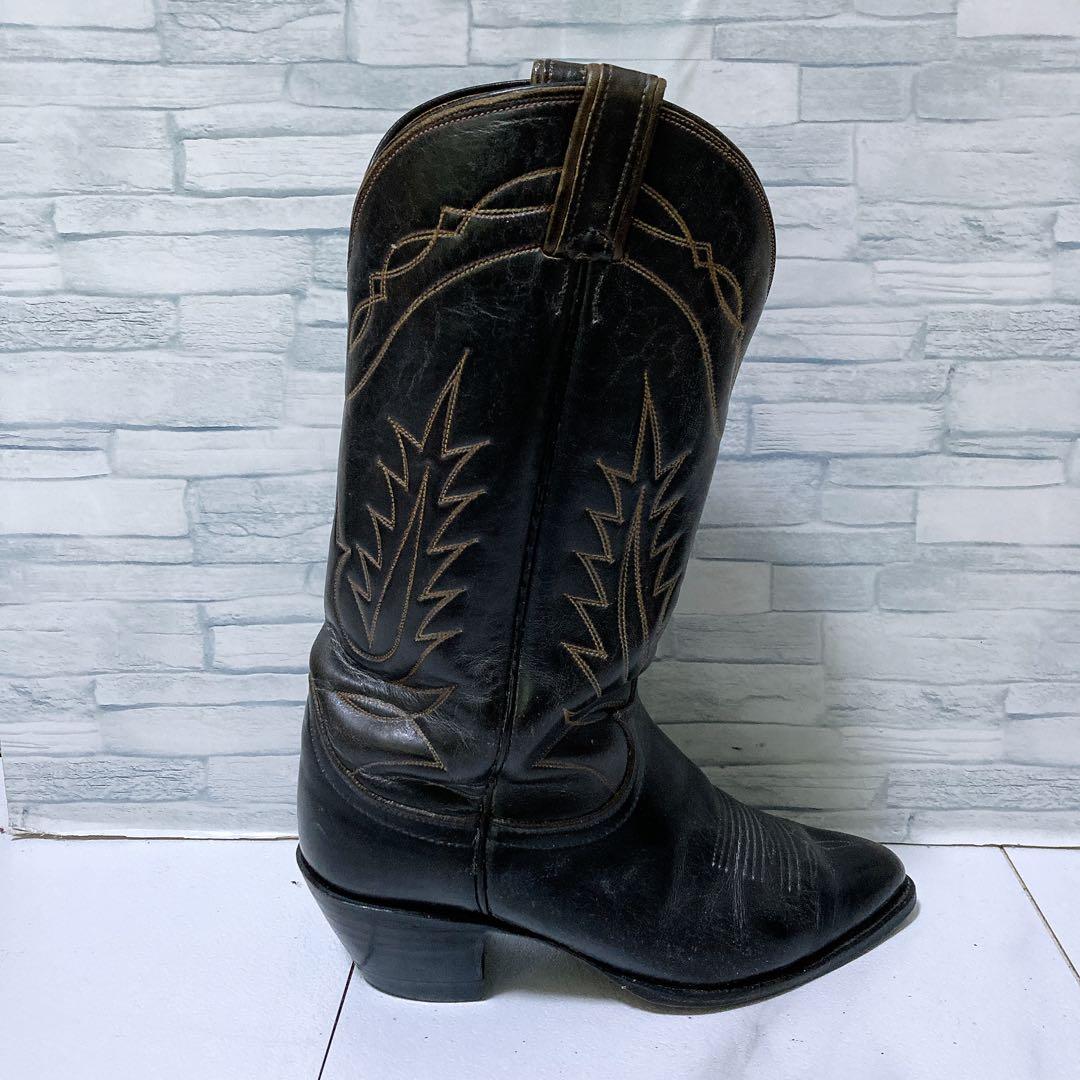 TONY LAMA トニーラマ ウエスタンブーツ 本革 25 ブラック 黒 7D