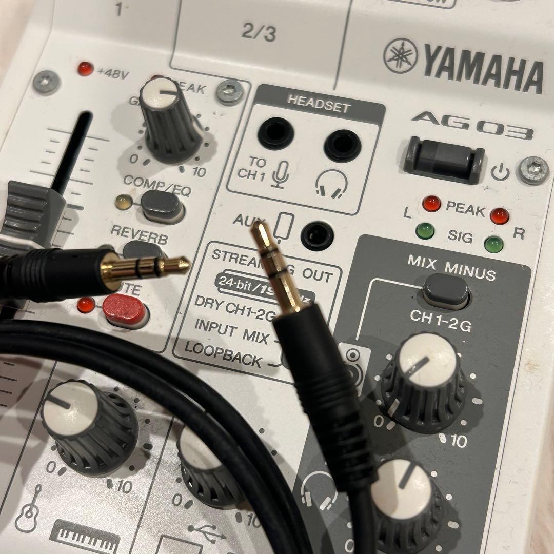 YAMAHA AG03 mk2 オーディオミキサー　初心者セット　配信にBGM