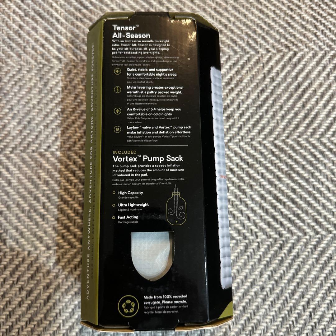 アウトドア寝具 NEMO TENSOR ALL SEASON Regular