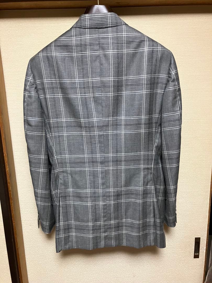 TOM FORD グレー チェック柄 ジャケット　スーツ