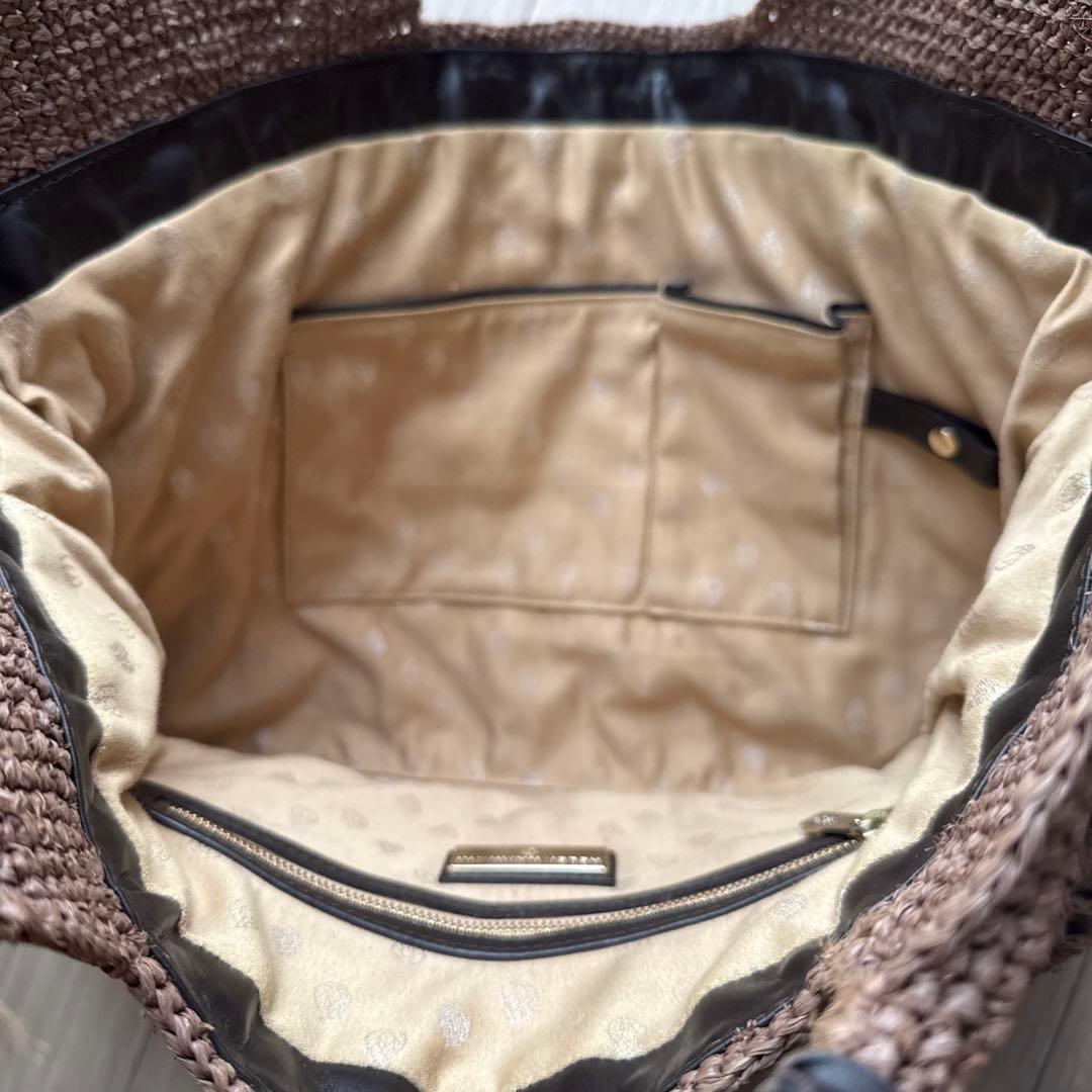 ヘレンカミンスキー　カゴバック　ブラウン