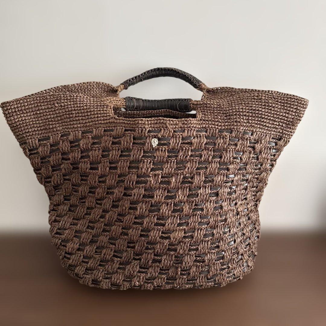 ヘレンカミンスキー　カゴバック　ブラウン