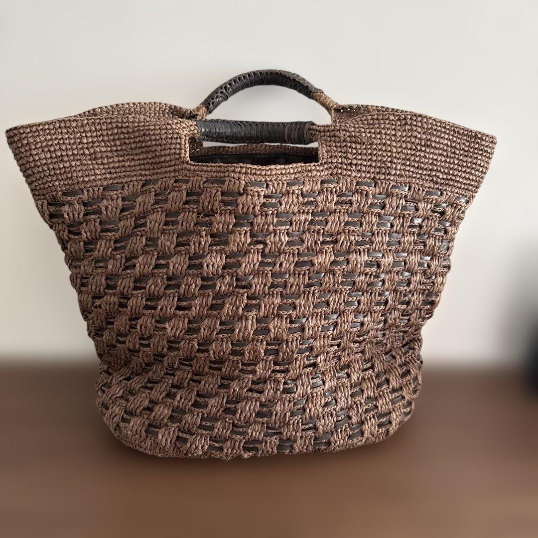 ヘレンカミンスキー　カゴバック　ブラウン