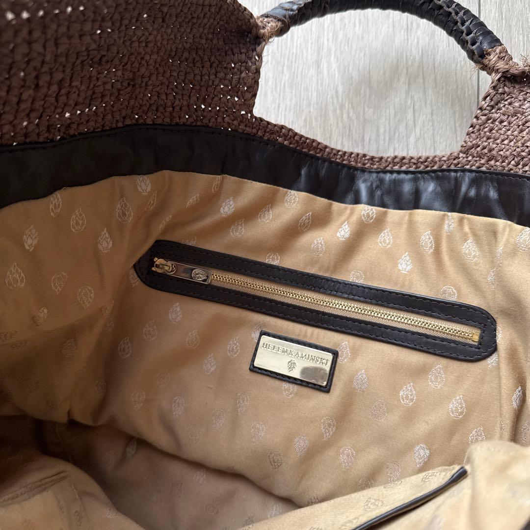 ヘレンカミンスキー　カゴバック　ブラウン