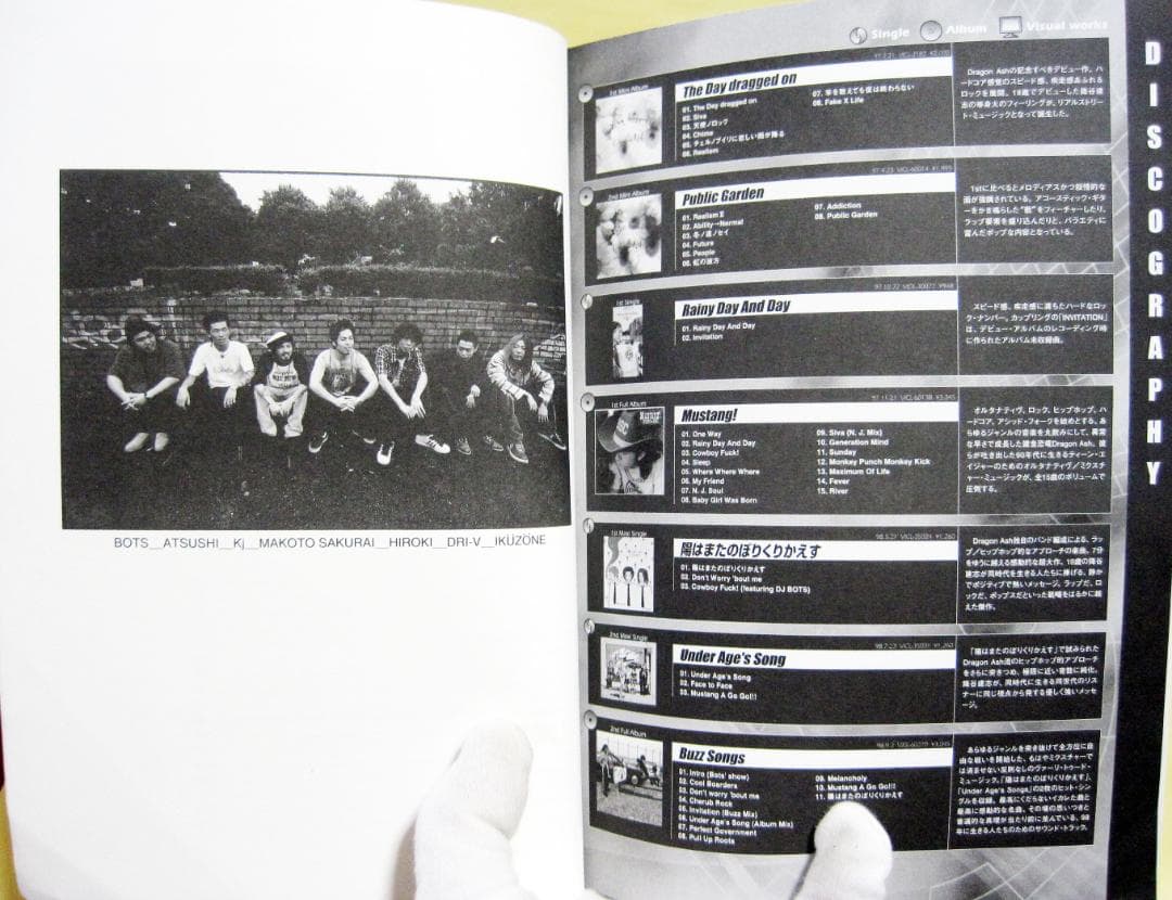 ドラゴンアッシュ HARVEST スコアブック Dragon Ash 初版