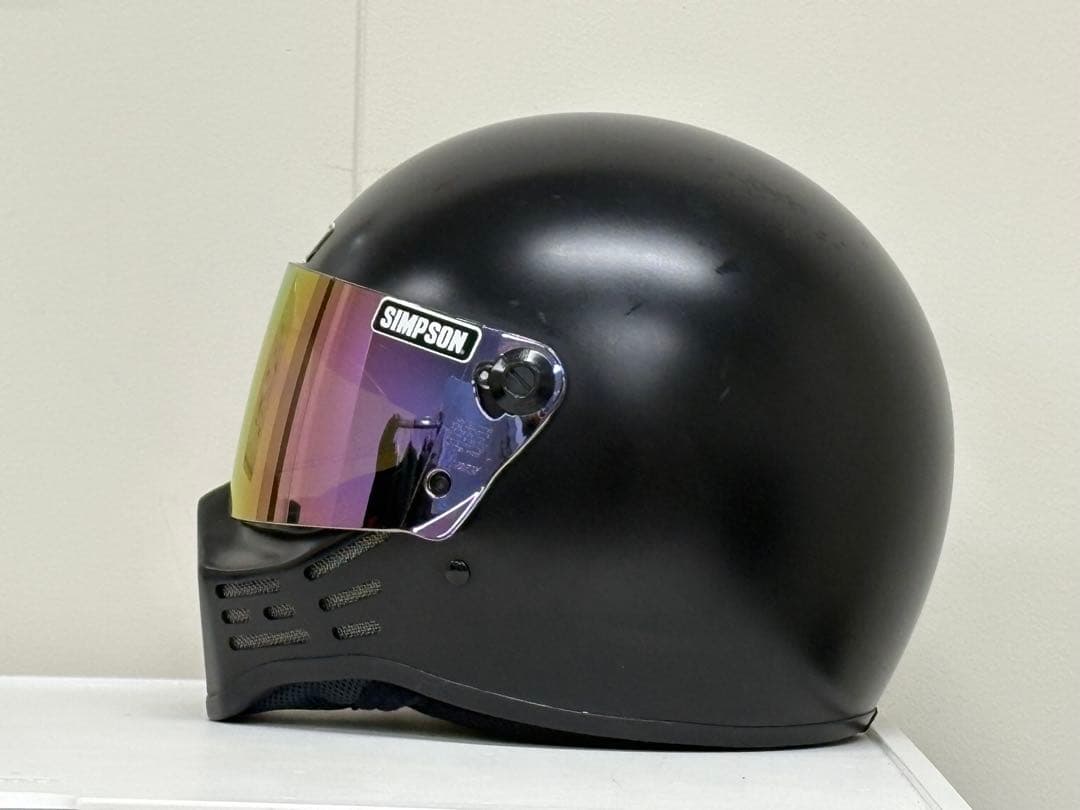 モ*ガ様 SIMSON フルフェイスヘルメット ブラック　m30