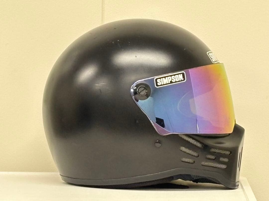 モ*ガ様 SIMSON フルフェイスヘルメット ブラック　m30