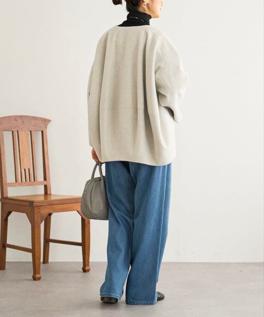 oka＊kon⭐︎BEARDSLEY後ろぷっくりウールショートコート