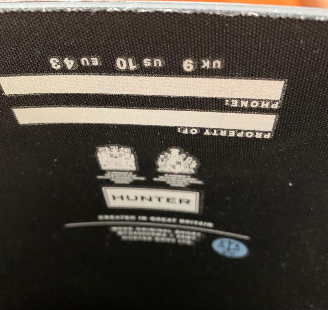 HUNTER オリジナルショートブーツ　ブラック　メンズ