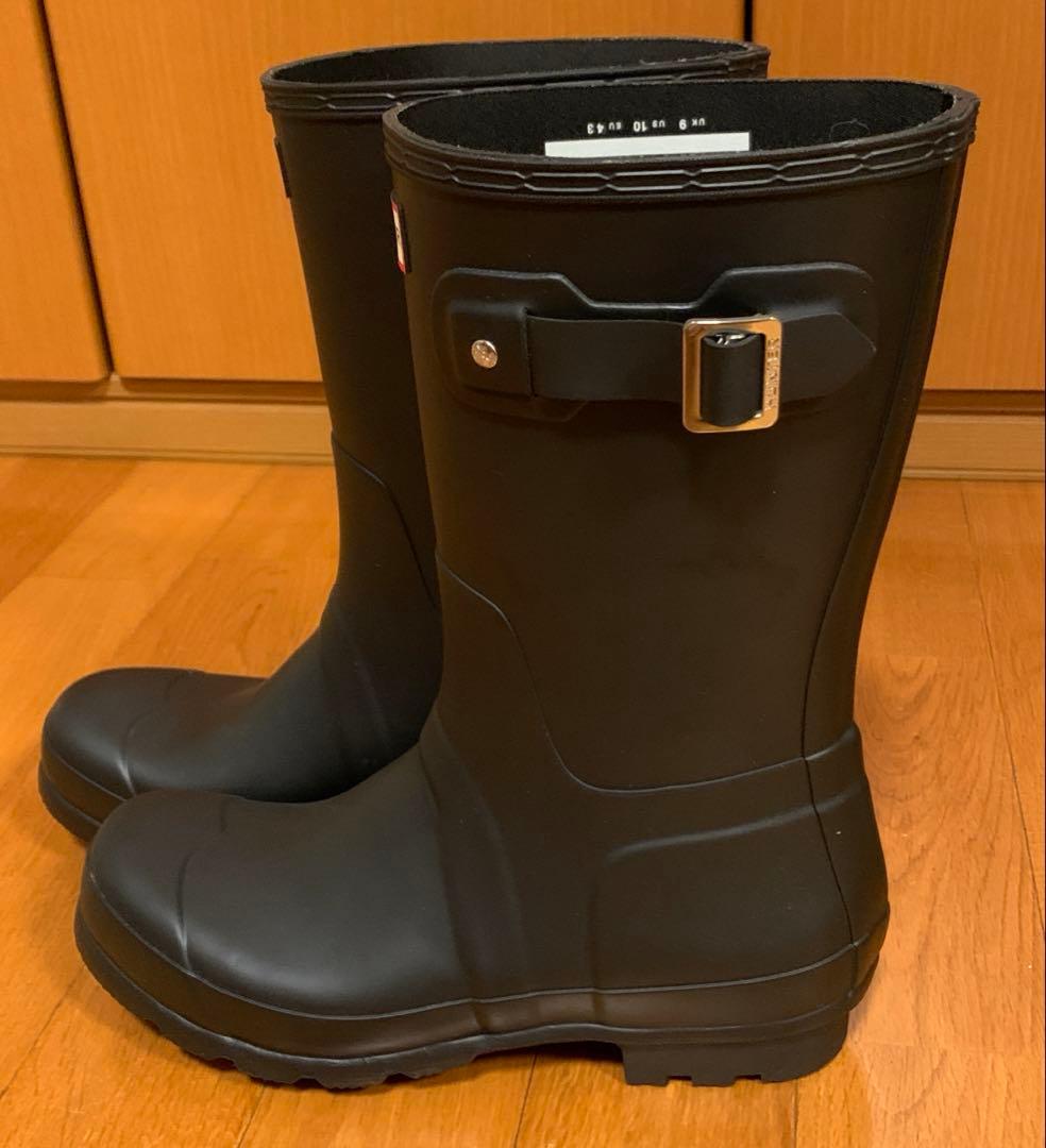 HUNTER オリジナルショートブーツ　ブラック　メンズ