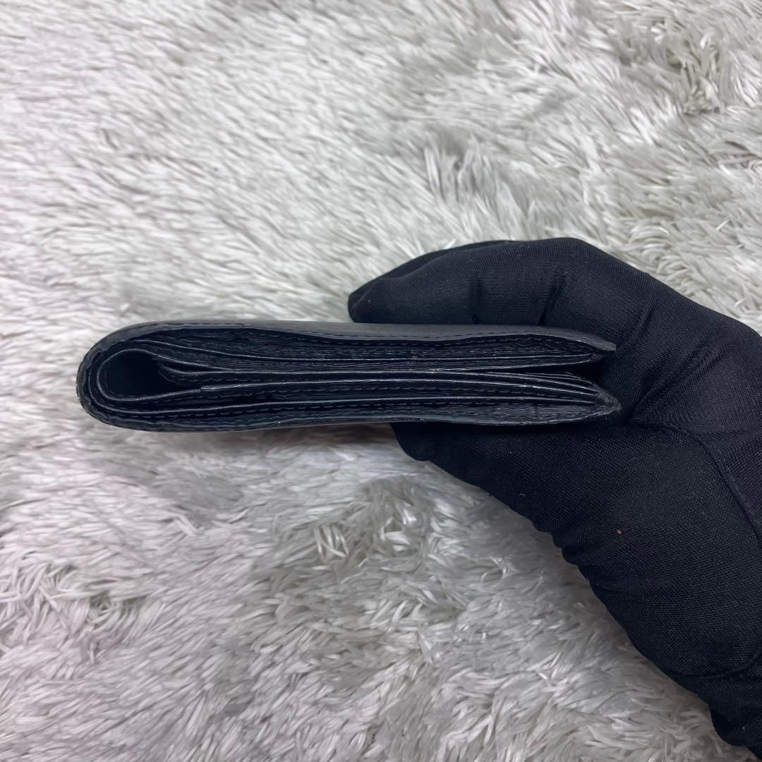 美品✨Porter カレント 二つ折り財布 フラップ ロゴプレート