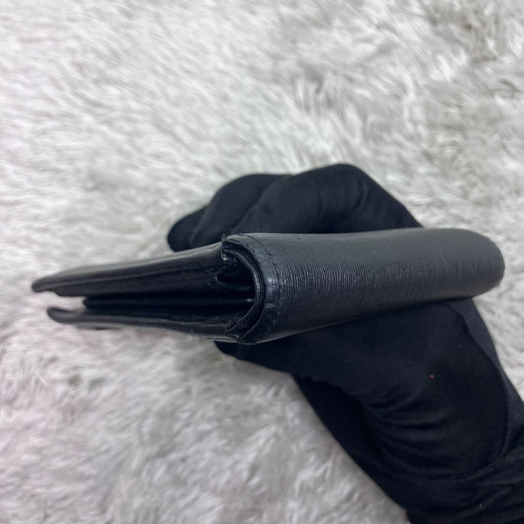 美品✨Porter カレント 二つ折り財布 フラップ ロゴプレート