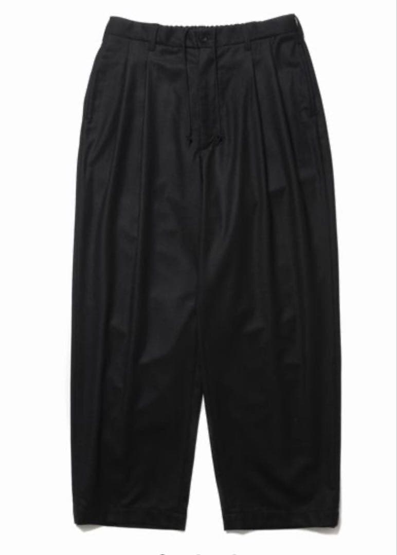 美品 24AW COOTIE クーティー カシミアウール ２タックパンツ M