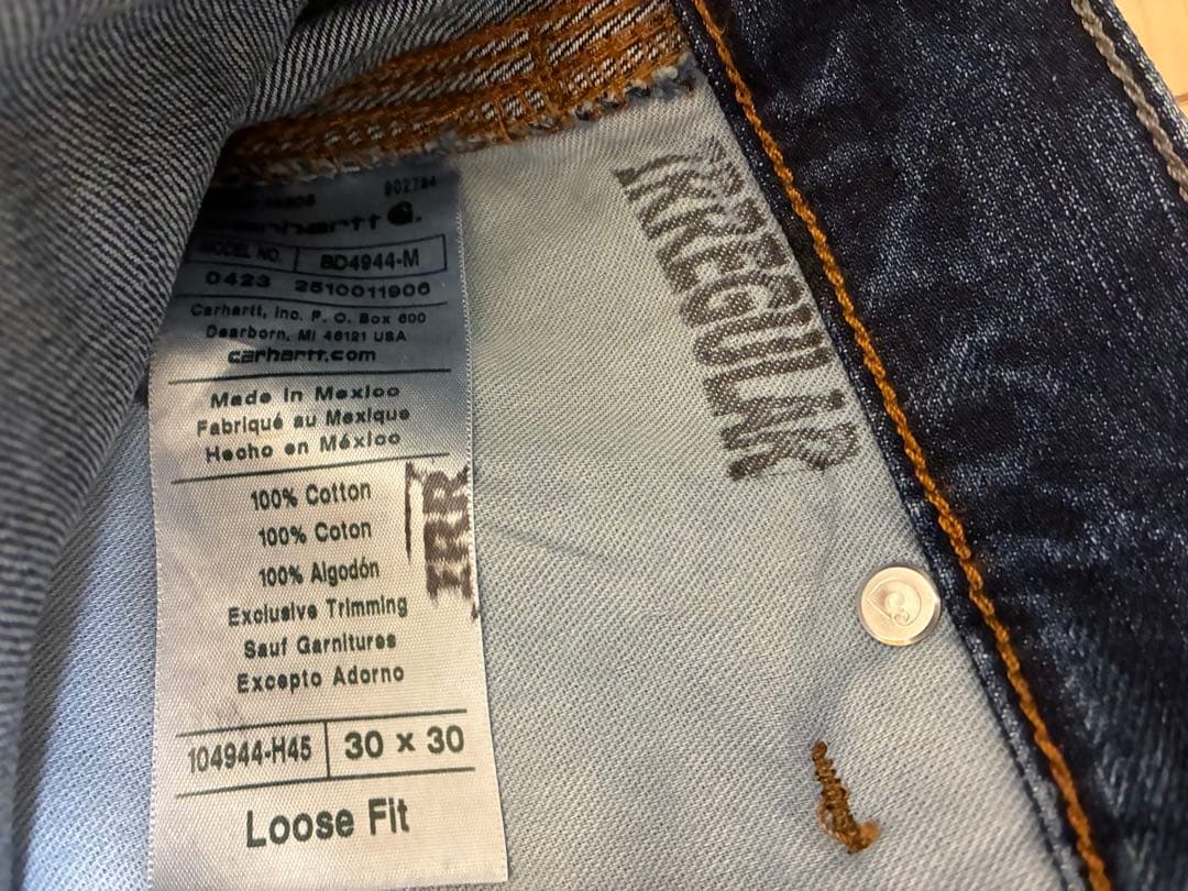 u*y様 カーハート　ダブルニー　ペインターパンツ　デニム　30W 30L　メキ