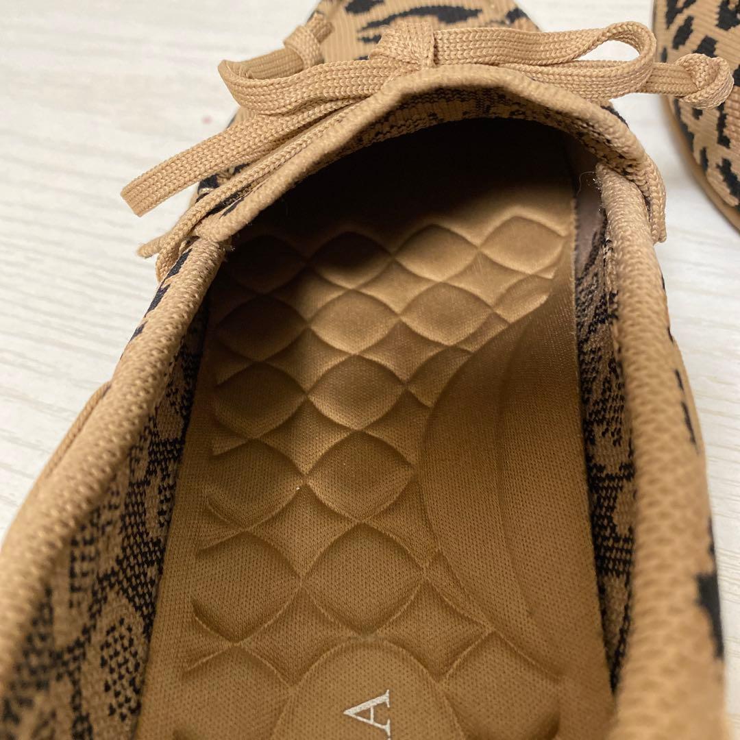 ビバイアVIVAIAスクエアトゥ モカシンタイプ ローファーヒョウ柄39サイズ