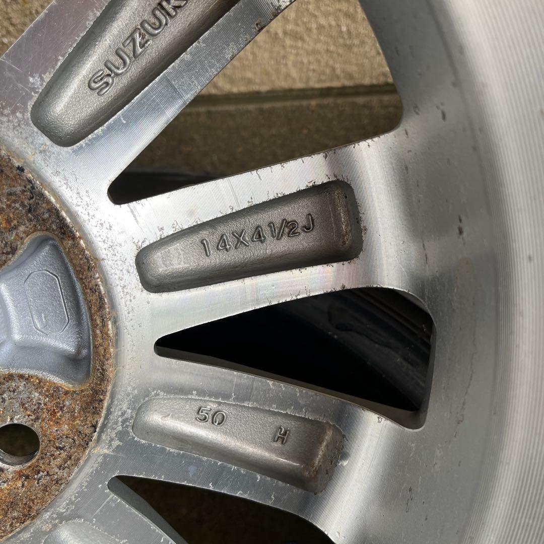 エブリィワゴン　純正アルミホイール　14インチ　4本セット