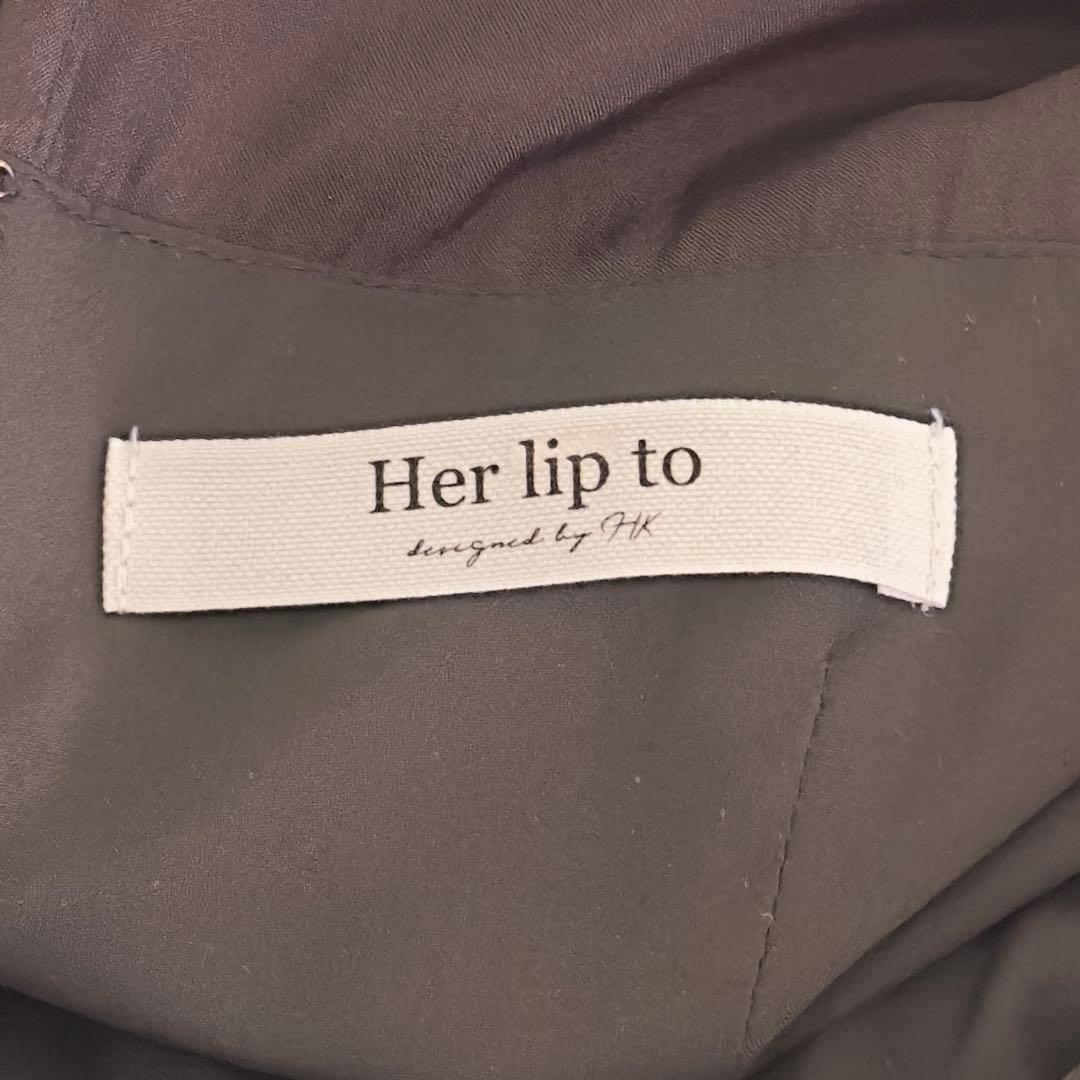 ワンピース Her lip to Belmont Floral Velour Dress M