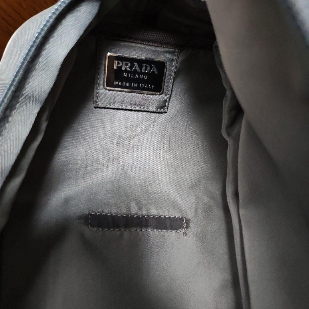 パ*ロ様 PRADA グレー ナイロンバッグ