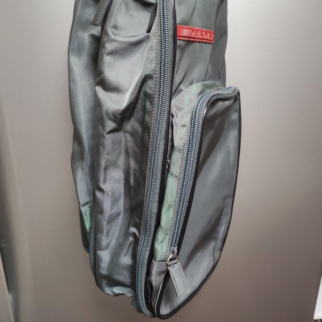 パ*ロ様 PRADA グレー ナイロンバッグ