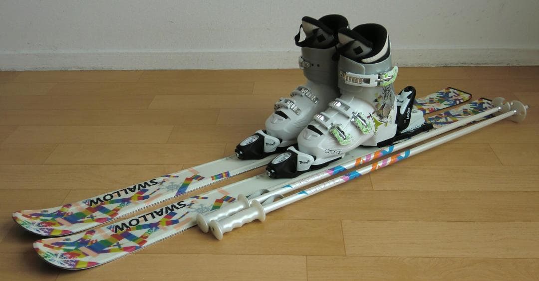 ■■11月限定■送料無料■SWALLOW■子供用スキーセット■120/22.5■