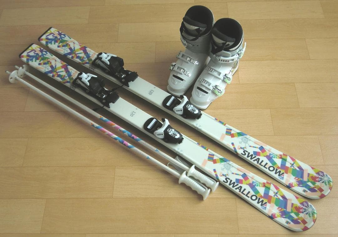 ■■11月限定■送料無料■SWALLOW■子供用スキーセット■120/22.5■