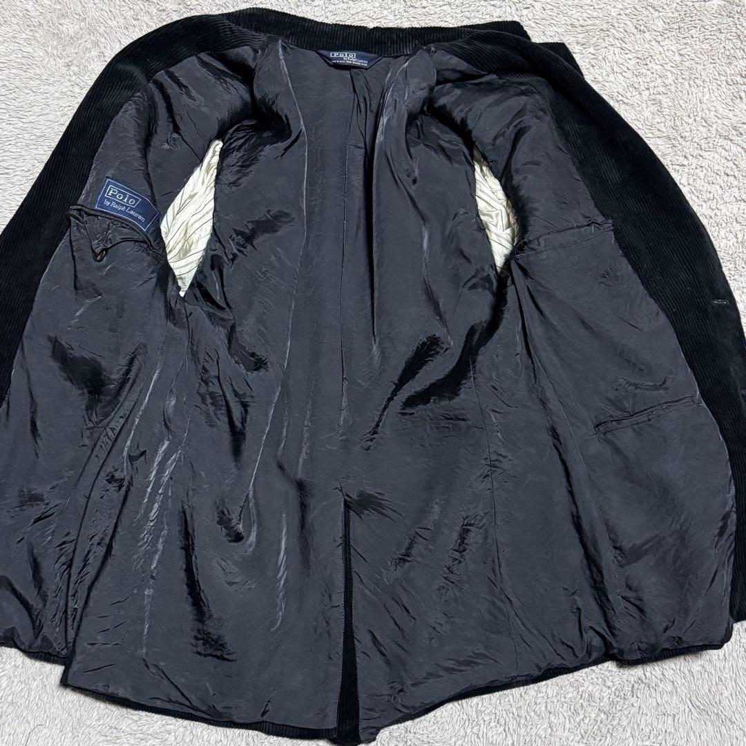 80s 超希少ラルフローレン　テーラードジャケット　太畝　コーデュロイ　POLO