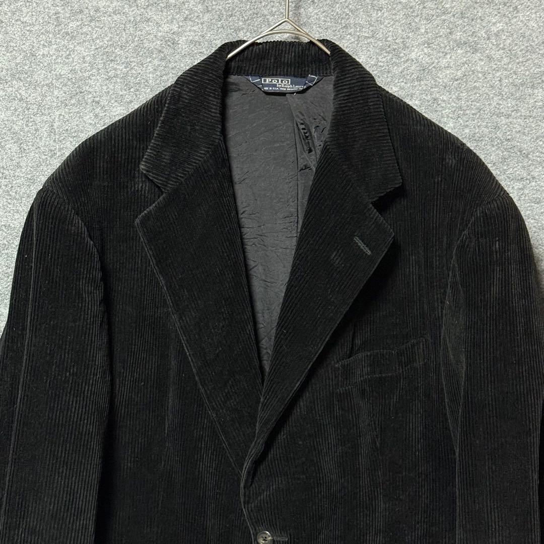 80s 超希少ラルフローレン　テーラードジャケット　太畝　コーデュロイ　POLO