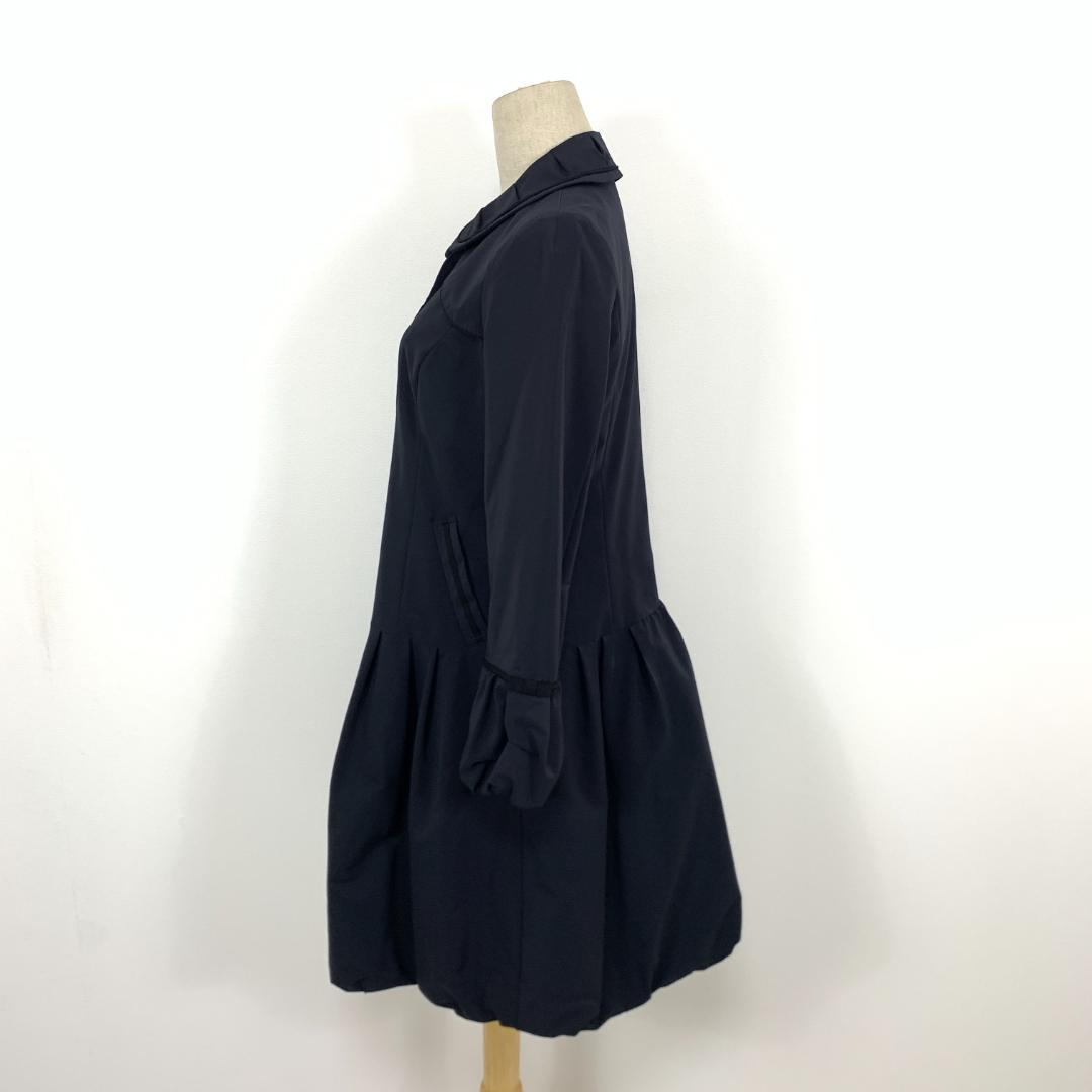 LA8068 TOCCA トッカ ステンカラーコート 濃紺 バルーン袖 2