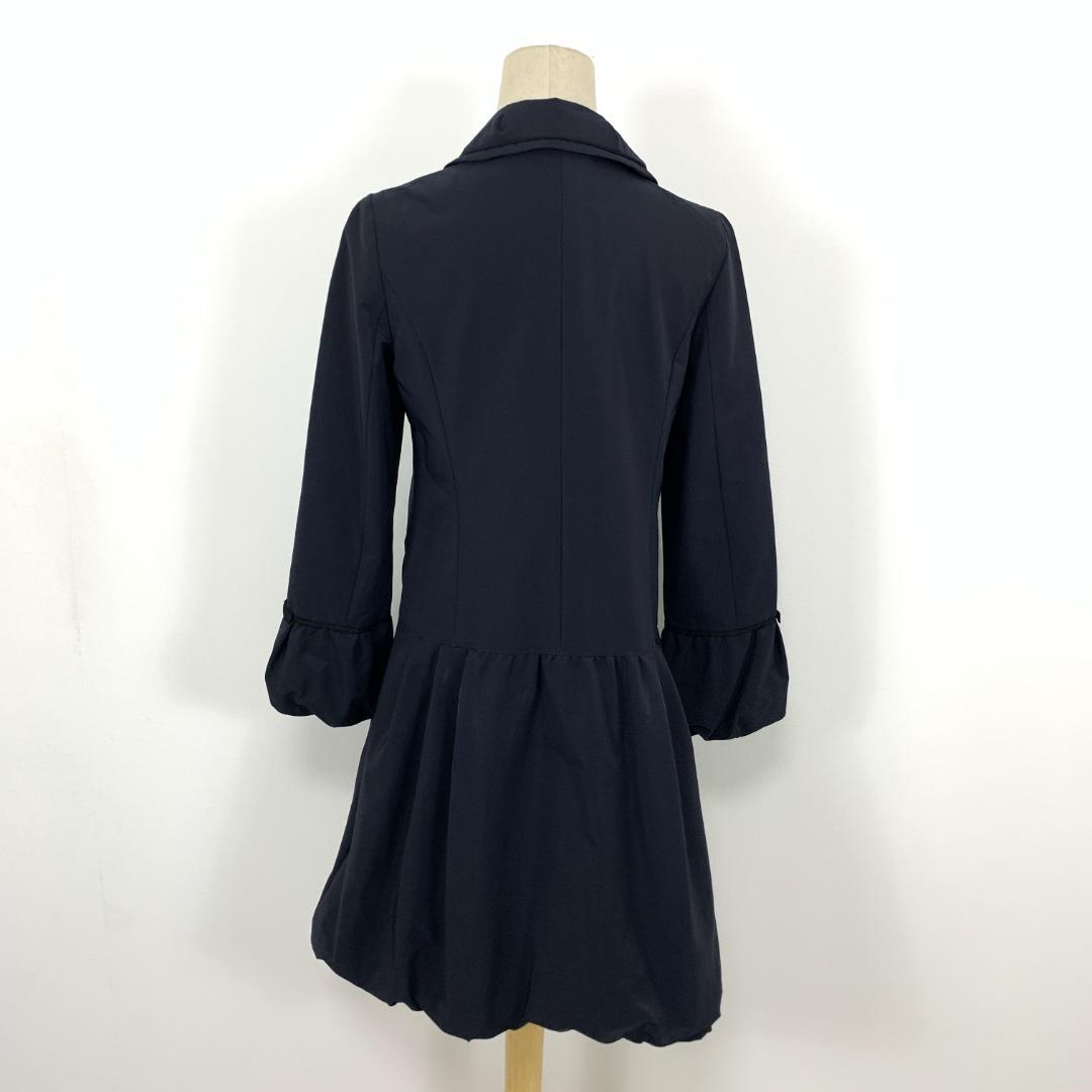 LA8068 TOCCA トッカ ステンカラーコート 濃紺 バルーン袖 2