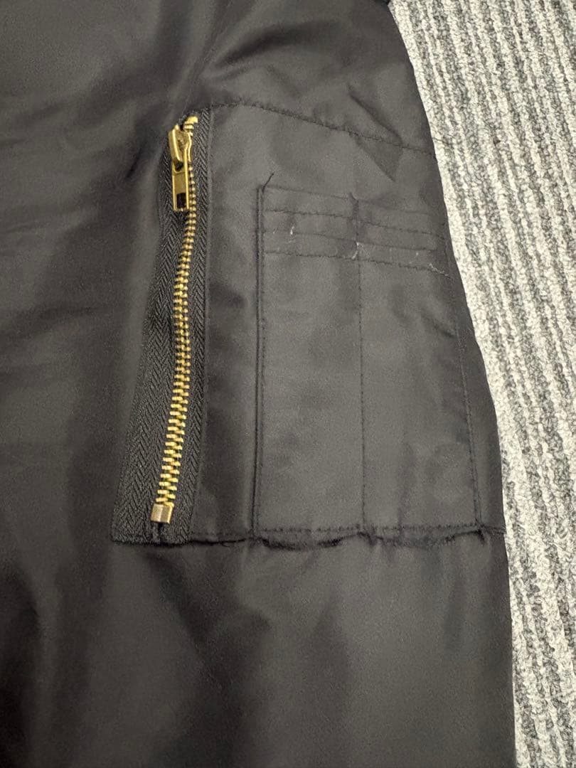 オーバーサイズ MA-1 フライトジャケット ボンバージャケット 黒