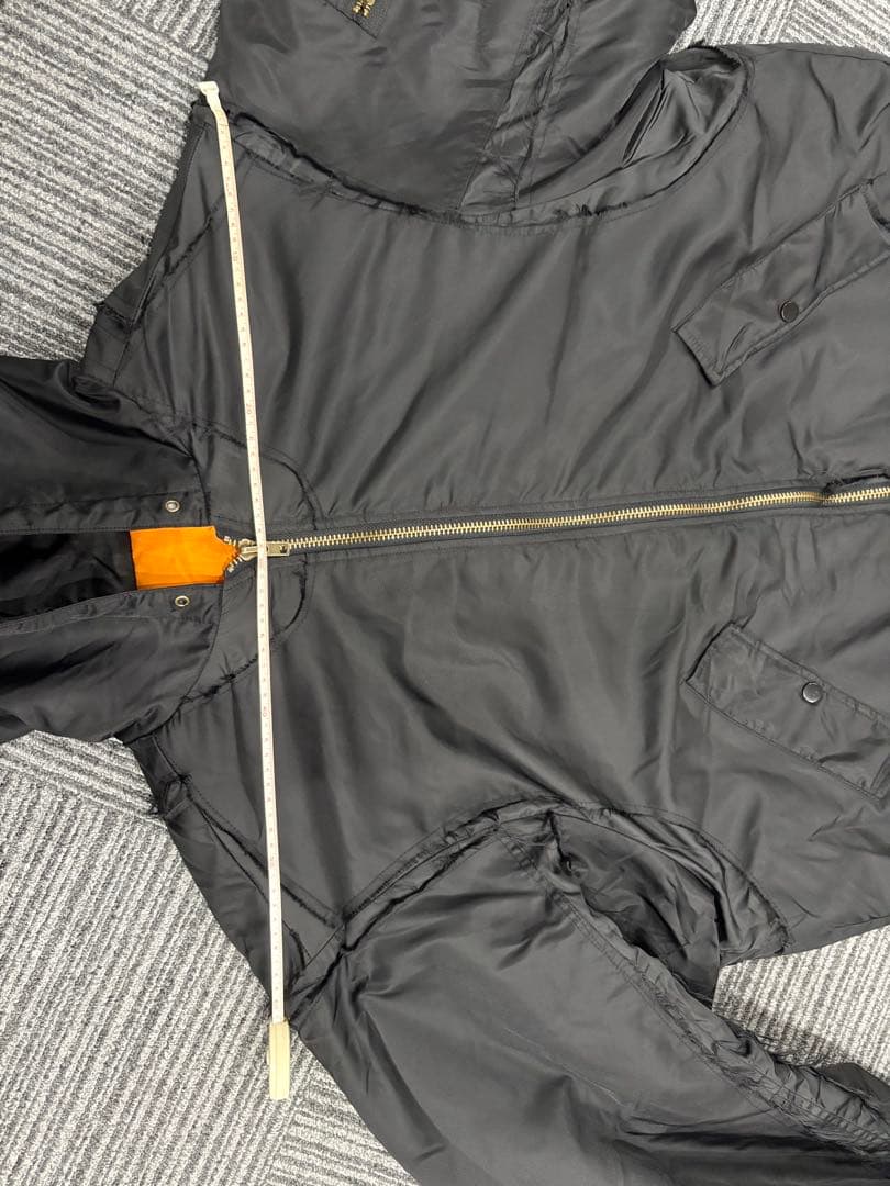 オーバーサイズ MA-1 フライトジャケット ボンバージャケット 黒