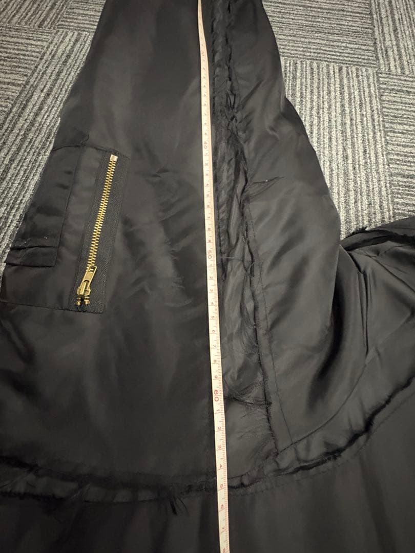 オーバーサイズ MA-1 フライトジャケット ボンバージャケット 黒