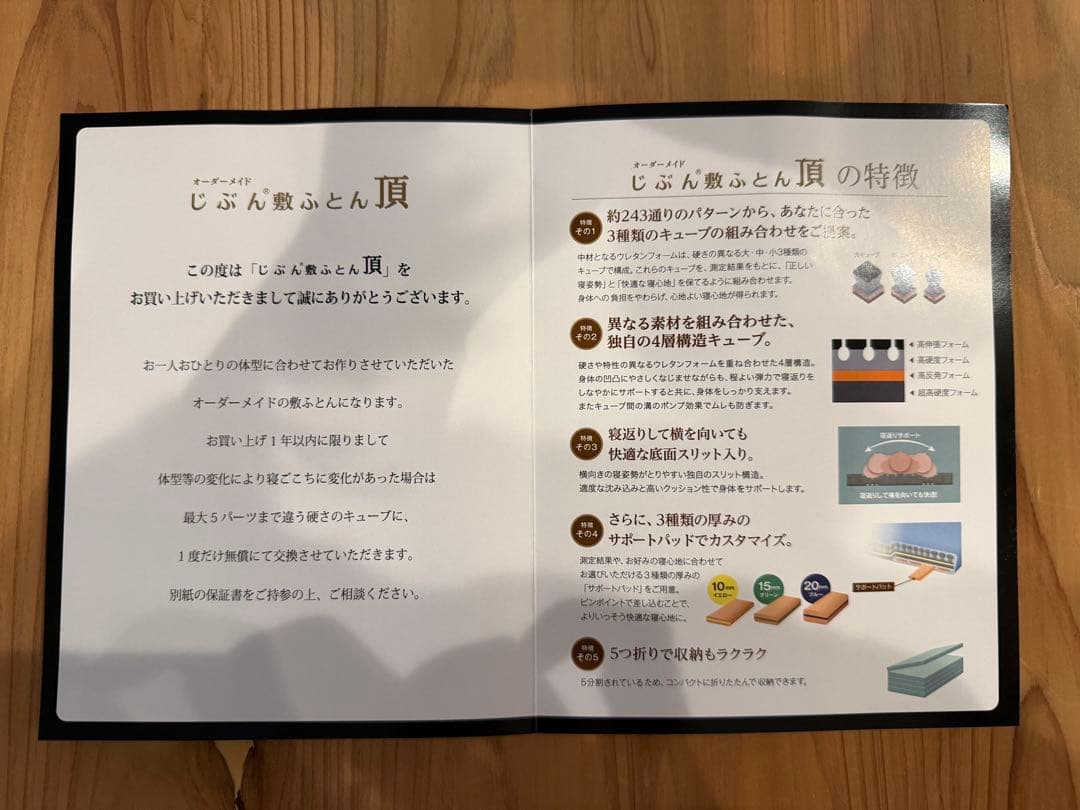 じぶん敷ふとん　頂　シングル