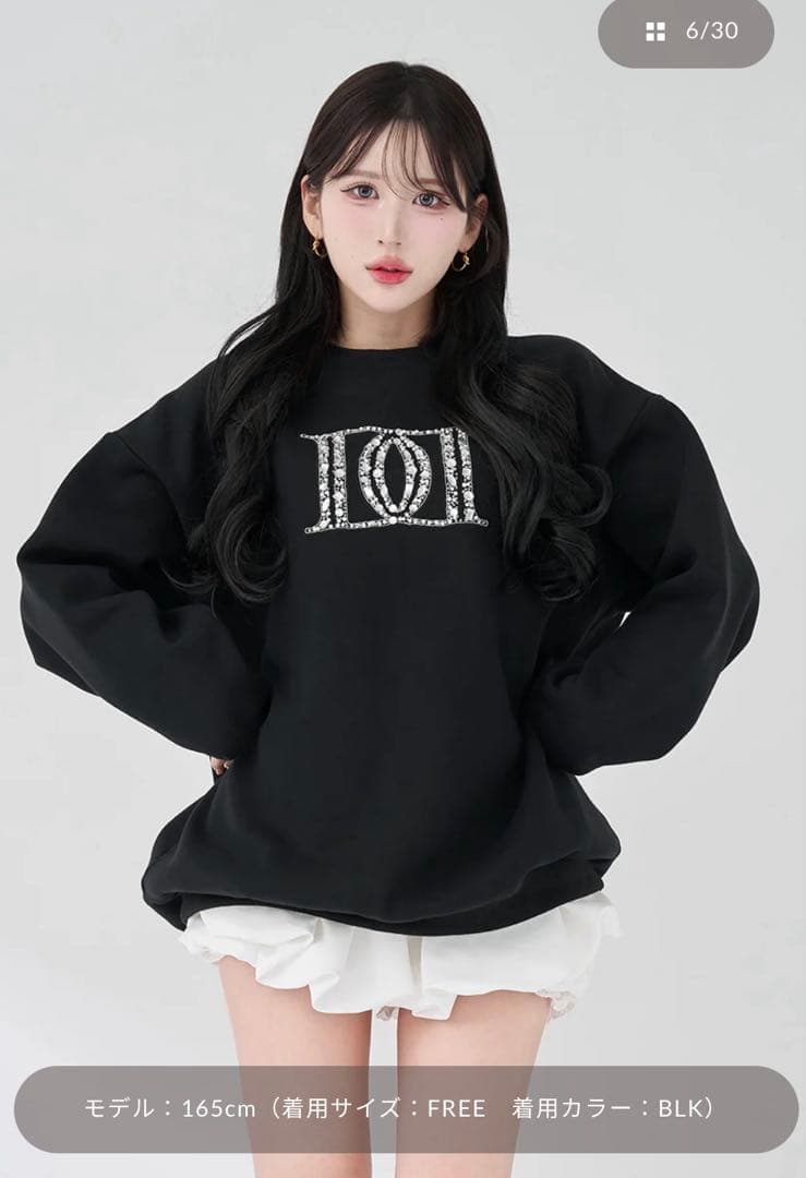 ダーリッチDDロゴビジュースウェットプルオーバー