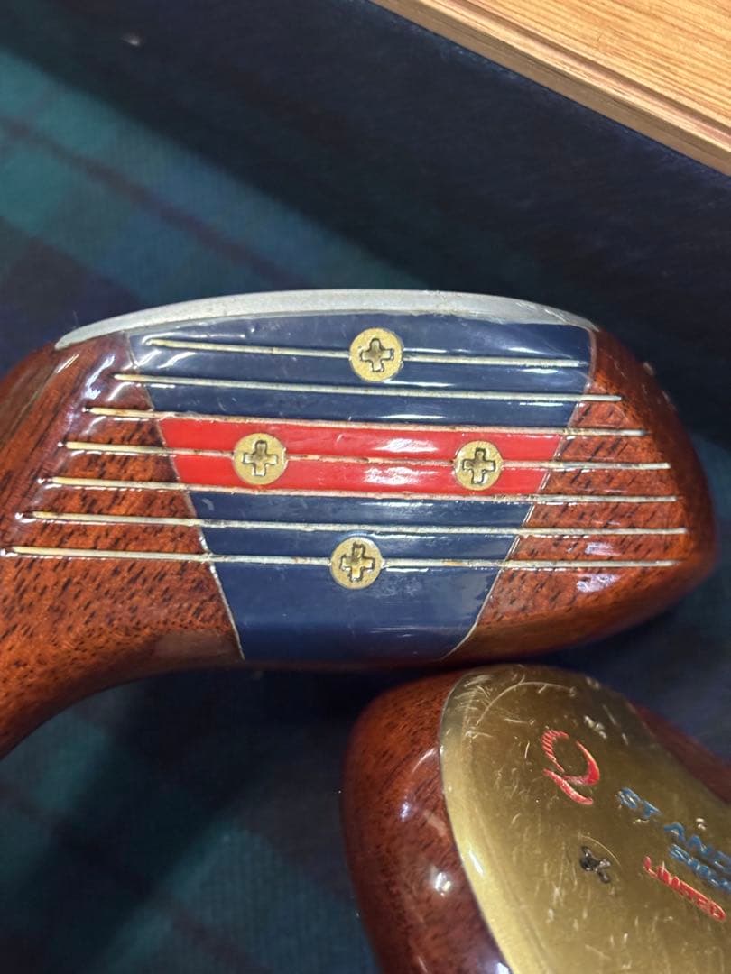 値下げ！クィーンエリザベス ゴルフクラブセット 木製ケース付き 中古