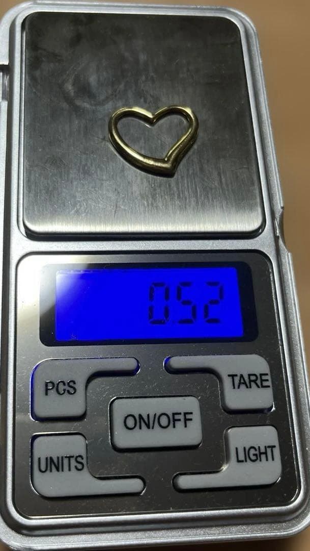 ま*ん様 ハート型ペンダントトップ　18k