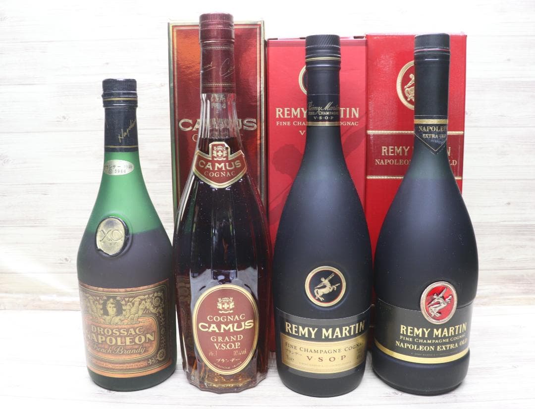 ◆未開栓4本 REMY MARTIN ナポレオン CAMUS V.S.O.P