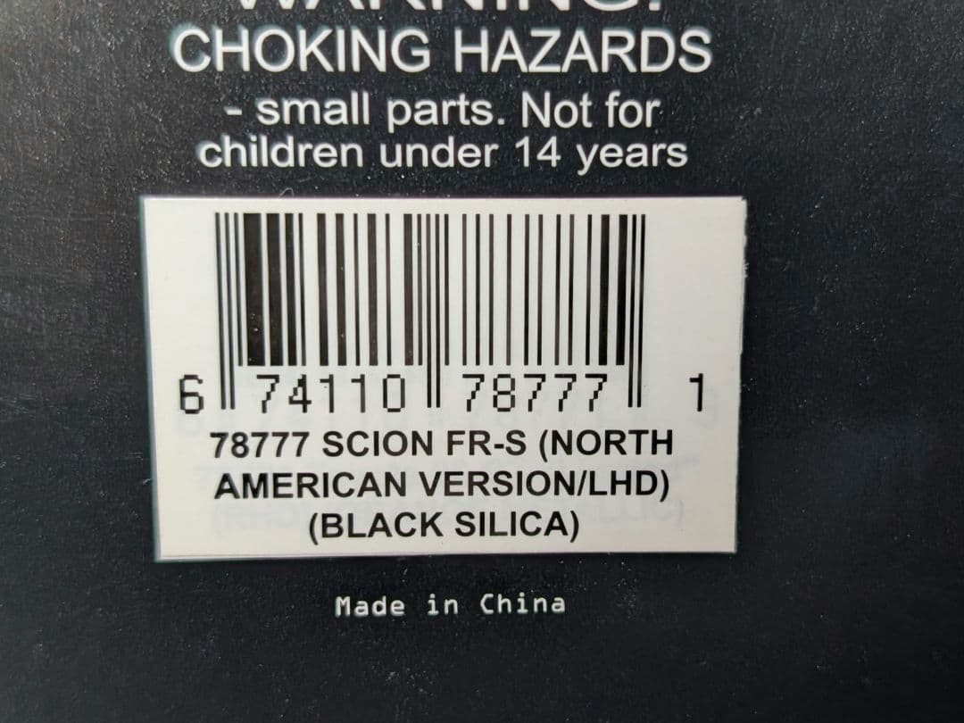 【ハチハチ】オートアート 1/18 サイオン FR-S 86 北米仕様