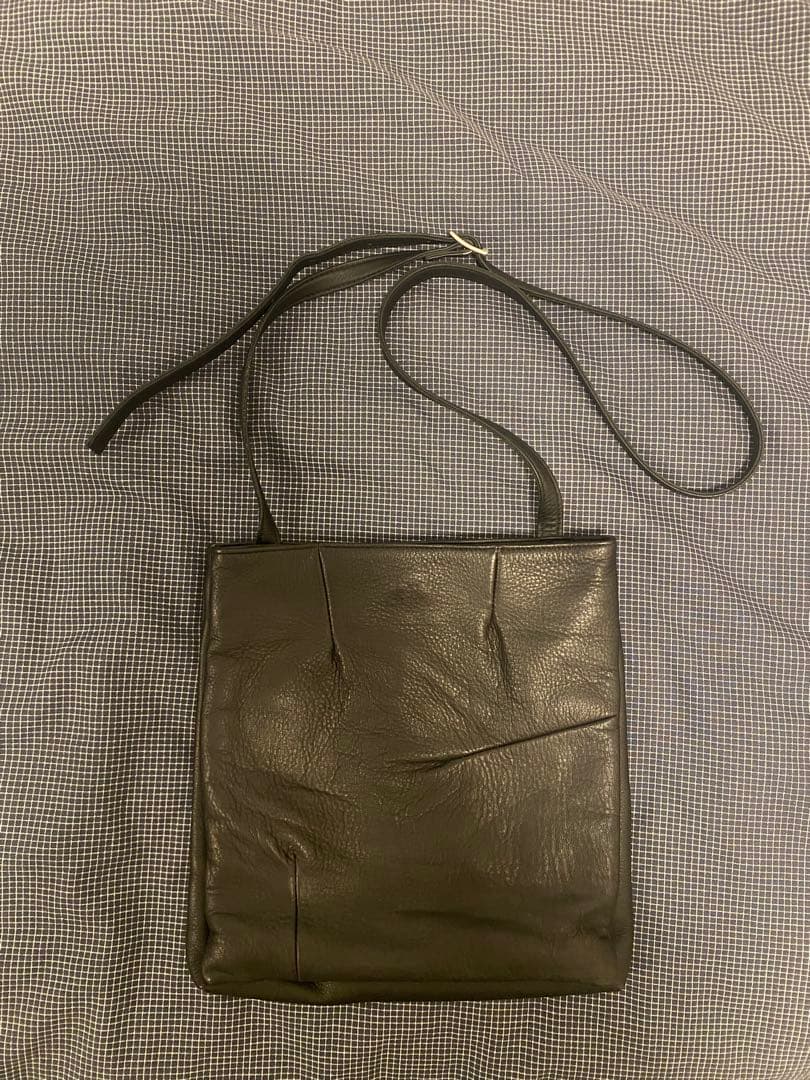 yohji yamamoto レザー　ショルダーバッグ