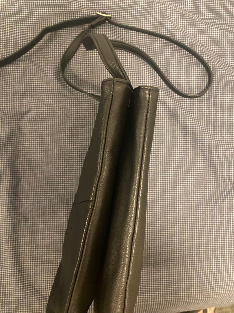 yohji yamamoto レザー　ショルダーバッグ