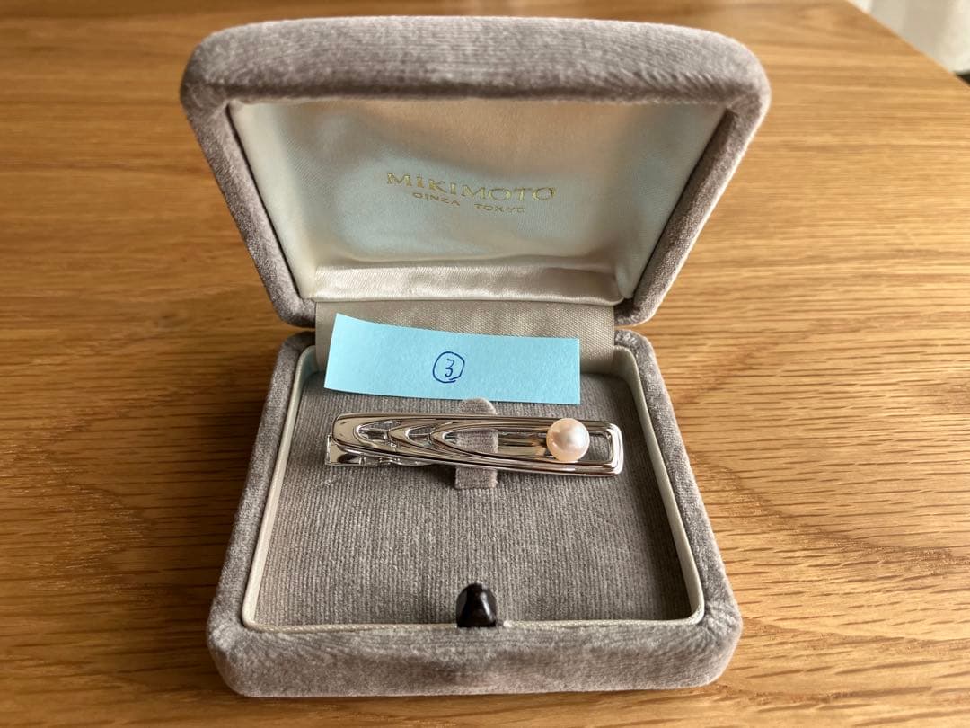 ③新品未使用 Mikimotoミキモトネクタイピン あこや真珠シルバー