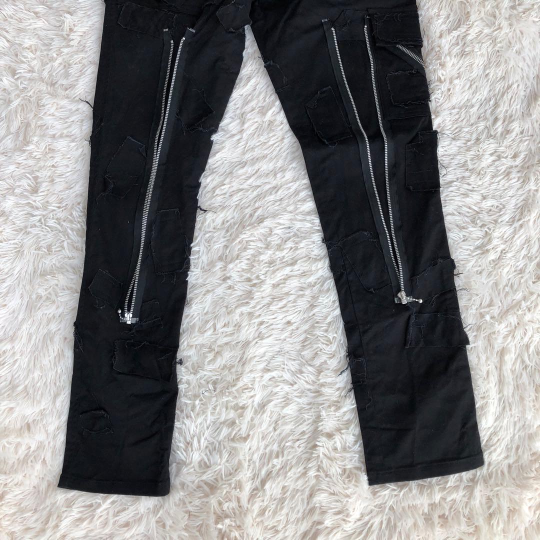 GOLDEN YEARSゴールデンイヤーズボンテージパンツブラック黒W36